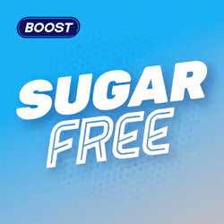 Boost Energy Drink Sugar Free Cans Tropical Flavour - 24 Pack Drinks with Caffeine, Taurine and Vitamin B Zero Sugar Fizzy Drinks | 24x250ml