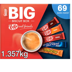 Nestlé Kitkat and Friends Big Biscuit Box | 69 x Chocolate Biscuit Bars - KitKat, Blue Riband, Toffee Crisp | Bulk Chocolate ...