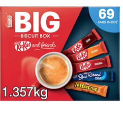 NestlÃ© Kitkat and Friends Big Biscuit Box | 69 x Chocolate Biscuit Bars - KitKat, Blue Riband, Toffee Crisp | Bulk Chocolate Box 1.357kg