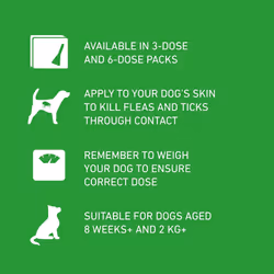 FRONTLINE Plus Flea & Tick Treatment for Large Dogs - 3 Pipettes