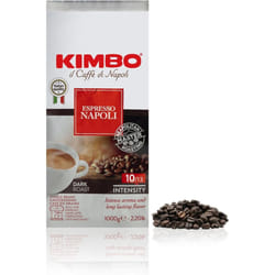 Kimbo Espresso Napoletano Whole Coffee Beans, Dark Roast, 1kg Bag