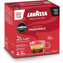 Lavazza A Modo Mio Espresso Passionale, Coffee Capsules Warm Inviting Taste Intensity 11/13 Dark Roasting, Perfect for a 40ml Espresso, 36 Pods