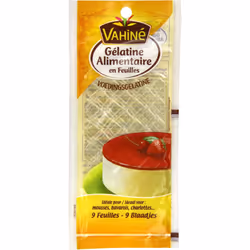 Vahine Gelatine Sheets 9 x 2g (Pack of 5, Total 45 Sheets)