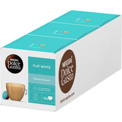 NESCAFÃ Dolce Gusto Flat White Coffee Pods - total of 48 Creamy Coffee Flavoured Pods (3 Packs)