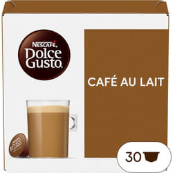 NESCAFÃ Dolce Gusto Cafe Au Lait Coffee Pods - total of 90 Capsules- Medium Roasted Coffee with Milk - Intensity 7 (3 Packs)