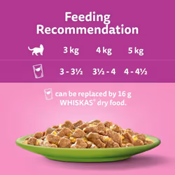 whiskas 1 plus Adult Mixed Selection in Jelly 84 Pouches, Adult Wet Cat Food, Megapack (84 x 85 g)