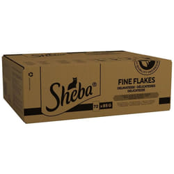 SHEBA - Adult Wet Cat Food Pouches - 72 x 85 g - Poultry - Bulk Cat Food Megapack - 72 Jelly Pouches