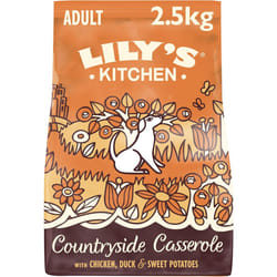 Lily's Kitchen Made with Natural Ingredients Adult Dry Dog Food Chicken & Duck Grain-Free Recipe 2.5kg Bag
