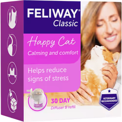 Feliway Classic 30 Day Starter Kit Anxiety Relief Pheromone Diffuser Cats With 48ml Feliway Classic Refill Reduce Behavioural ...