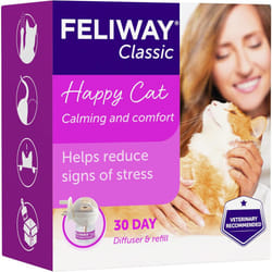 Feliway Classic 30 Day Starter Kit Anxiety Relief Pheromone Diffuser Cats With 48ml Feliway Classic Refill Reduce Behavioural Issues & Stress