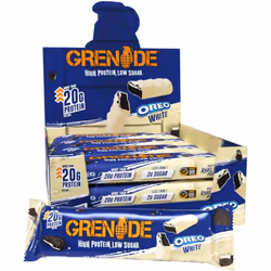 Grenade OREO White Protein Bar - High Protein, Low Sugar, 12 x 60 g