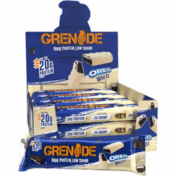 Grenade OREO White Protein Bar - High Protein, Low Sugar, 12 x 60 g