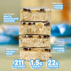 Grenade High Protein, Low Sugar Bar - White Chocolate Cookie, 12 x 60 g
