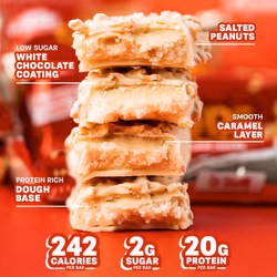 Grenade High Protein, Low Sugar Bar - White Chocolate Salted Peanut, 12 x 60 g