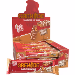 Grenade High Protein, Low Sugar Bar - Gingerbread, 12 x 60 g