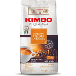 Kimbo Crema Intensa Whole Coffee Beans, Medium Roast, 1kg Bag