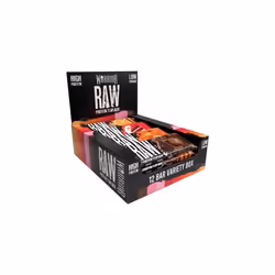 Warrior Raw Protein Flapjacks 12 Bars x 75g Each Packed with 20g of Protein Low Sugar, High in Fibre (Variety Box)