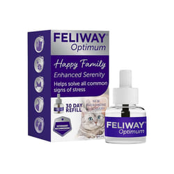 Feliway Optimum 30 Day Refill 48ml Plug In Anxiety Relief Diffuser For Cats Calm Your Cat & Reduce Behavioural Issues & Stress With Feliway Optimum