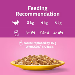 Whiskas 7+ Senior Poultry Selection in Jelly 120 Pouches, Senior Wet Cat Food, Megapack (120 x 85 g)