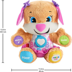 Fisher-Price Laugh Interactive Baby Toys 6 - 36 Months Educational Toys for 1 Year Old Girls and Boys with Music and Lights 1st Birthday Gifts FPP51