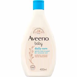 Aveeno Baby Baby Gentle Bath and Wash, White, 400 ml (Pack of 1)