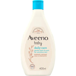Aveeno Baby Baby Gentle Bath and Wash, White, 400 ml (Pack of 1)