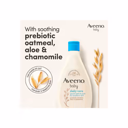 Aveeno Baby Baby Gentle Bath and Wash, White, 400 ml (Pack of 1)