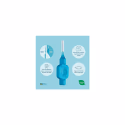 TePe Interdental Brush, Original, Yellow, 0.7mm/ISO 4, 8pcs, efficient Cleaning Between Teeth, Plaque Remover and Dental flosser for Small Gaps