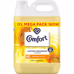 Comfort Sunshiny Days Fabric Conditioner with Stay Fresh technology for 100 days of freshness + fragrance* 160 wash 4800ml, P ...