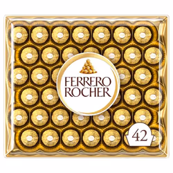 Ferrero Rocher Pralines, Chocolate Gift, Christmas Chocolate, Large Chocolate Box Covered in Milk Chocolate and Nuts, Box of ...