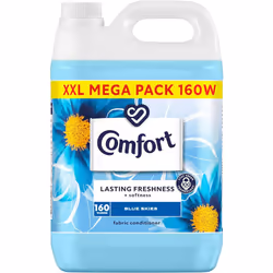 Comfort Blue Skies Fabric Conditioner with Stay Fresh technology for 100 days of freshness + fragrance* 160 washes (4.8 L)