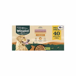 WINALOT Sunday Dinner Mixed in Gravy Wet Dog Food 40x100g