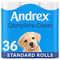 Andrex Classic Clean Toilet Rolls 36 Toilet Roll Pack Bulk Buy Toilet Rolls Unbeatable Clean Toilet Rolls with Unique 3D Wave