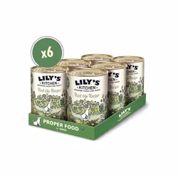 Lily's Kitchen Made with Natural Ingredients Adult Wet Dog Food Tin Rest Up Recipe 6 x 400g