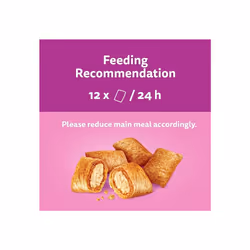 WHISKAS Temptations Tasty Crunchy Treats for Adult Cats Small Bite Size Snacks with Delicious Chicken & Cheese Filling 4 x 180g Packets Pack May Vary