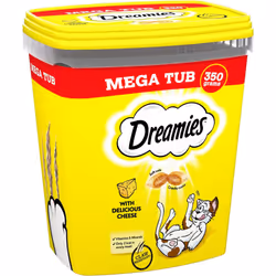 Dreamies Cat Treats Cheese 350g (pack of 2)