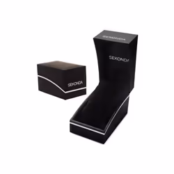Sekonda Men's White Dial Black Leather Strap Casual Wrist Watch Gift for Him