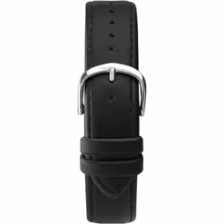 Sekonda Mens Classic Analogue Quartz Watch with Silver Dial and Black Leather Strap 1851