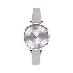 Sekonda 2843 Ladies Watch with Silver Dial and Grey Strap