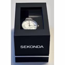 Sekonda 2843 Ladies Watch with Silver Dial and Grey Strap