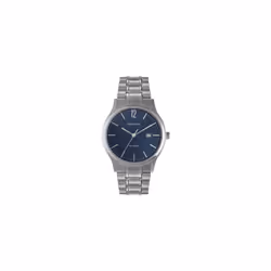 Sekonda Mens Quartz Watch Blue Face  Silver Stainless Steel Bracelet 3728