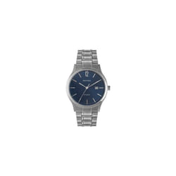 Sekonda Mens Quartz Watch Blue Face  Silver Stainless Steel Bracelet 3728