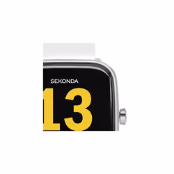 Sekonda Motion 36mm Smart Watch with Heart Rate and Sleep Monitor, Daily Activity, Sports, Music, Weather & Message Functions, with Rubber Strap.