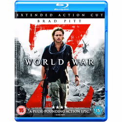 Paramount World War Z: Extended Action Cut (2013), Movie, Blu-ray, Coloured, English, Teen & young adults, Adventure, Suspens ...