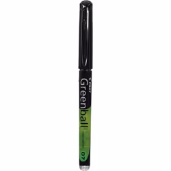 Pilot Begreen Recycled Greenball 7 Liquid Ink Rollerball 0.7 mm Tip - Black, Box of 10