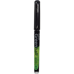Pilot Begreen Recycled Greenball 7 Liquid Ink Rollerball 0.7 mm Tip - Black, Box of 10