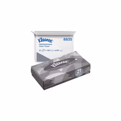 Facial Tissues 8835 2 Ply Boxed Tissues 21 Flat Tissue Boxes x 100 White Facial Tissues 2100 sheets