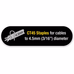 Tacwise CT-45/8mm White Cable Tacker Staples 5,000 (5 x 1,000 packs)