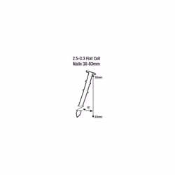 Tacwise HCN83P Air Coil Nail Gun, Uses Flat Top Coil Nails, 38 - 83 mm