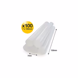 1562 Extra-Long Hot Melt Glue Sticks, 7mm x 150mm, Pack of 100, Clear